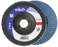 Disque à lamelles Cibo 125mm bleu 80 conique en acier inoxydable | 10 pièces