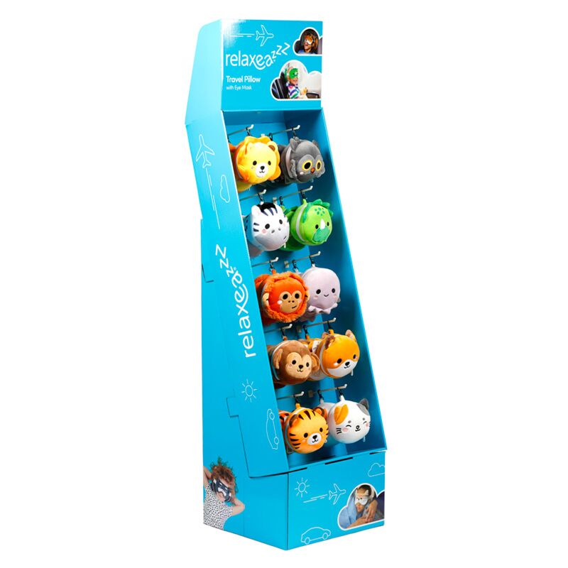 10 Haken Product Display Stand pour les oreillers de voyage RelaxEazzz Masques de sommeil