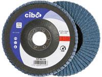 Disque à lamelles Cibo 125mm bleu 80 plat inox | 10 pièces