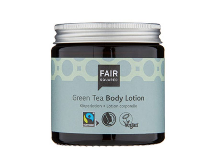 Lotion pour le corps au carré équitable thé vert
