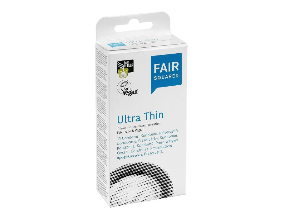 Condoms carrés équitables ultra dun 10e