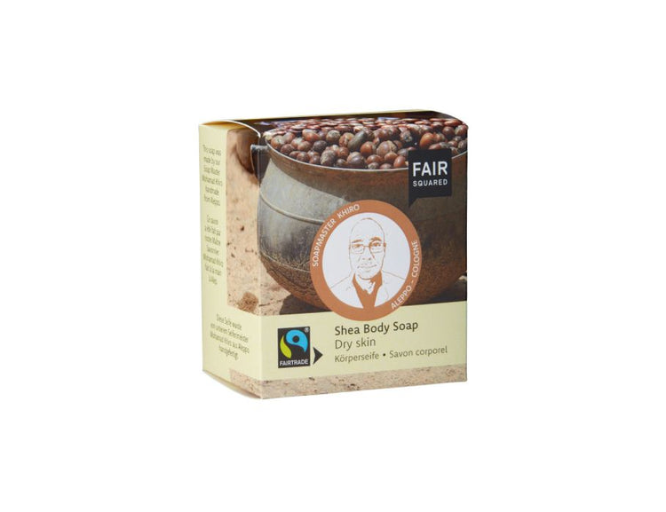 Savon pour le corps carré juste Shea Skin sèche 160 gr