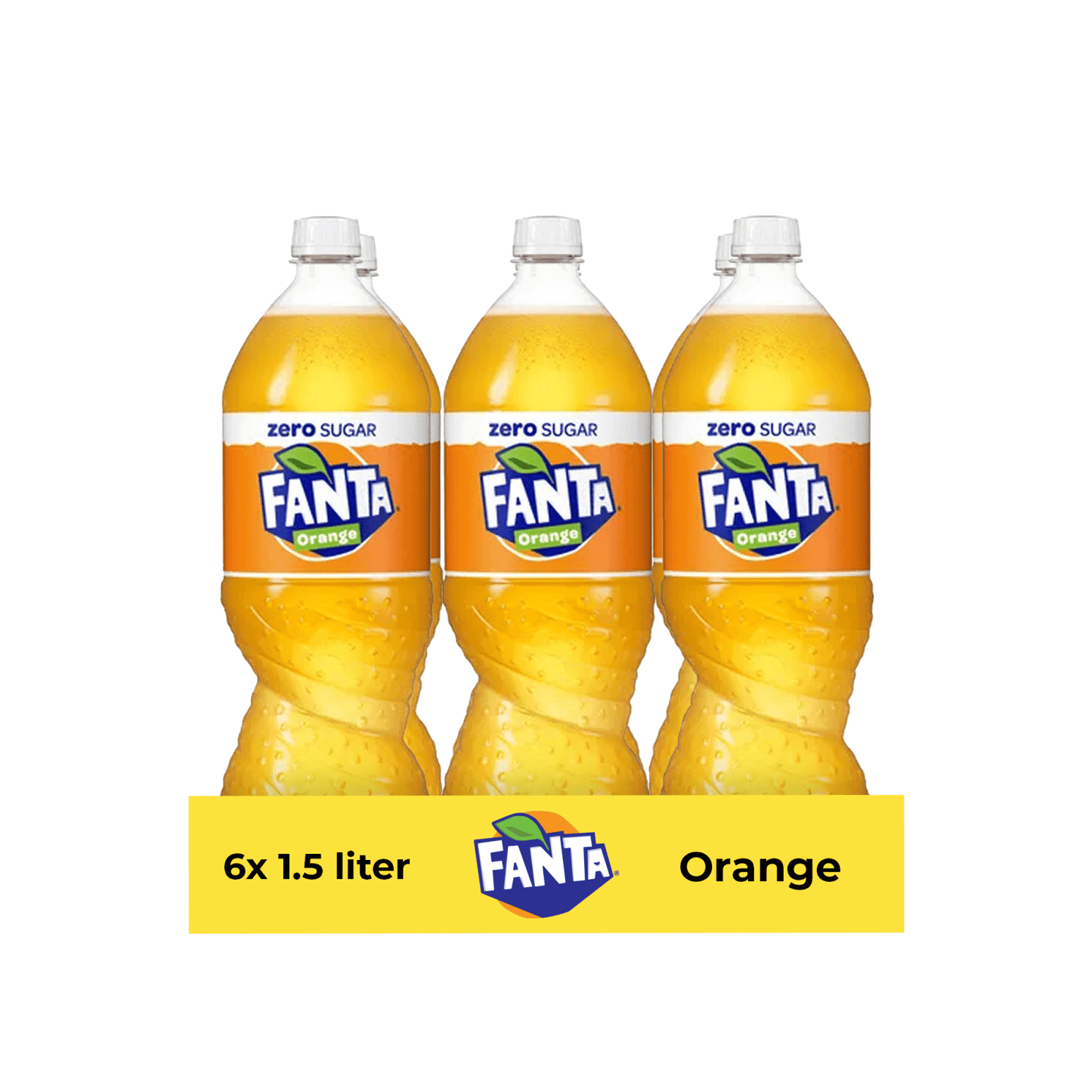 Bouchon orange Fanta zéro (6x 1,5 litres)