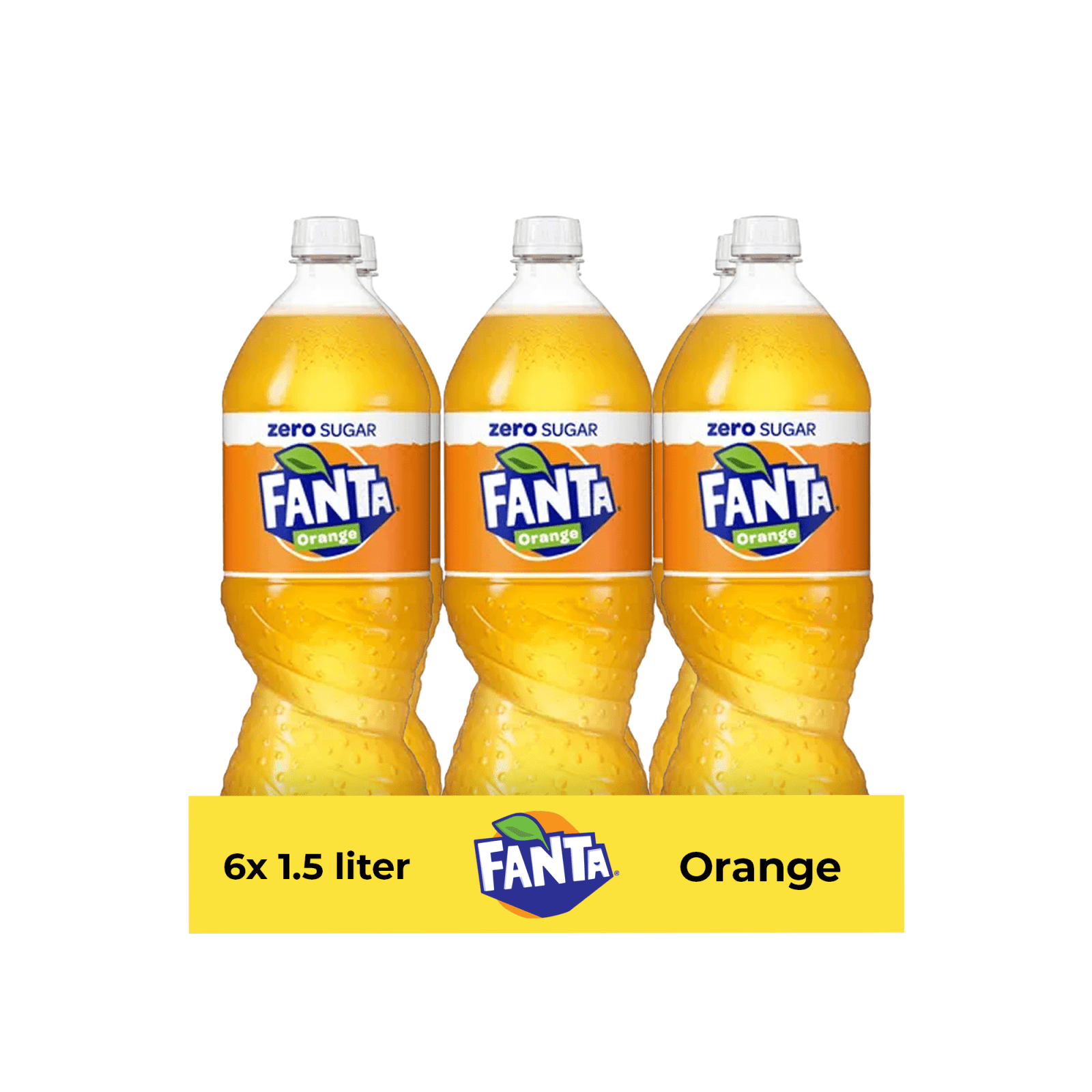 Bouchon orange Fanta zéro (6x 1,5 litres)