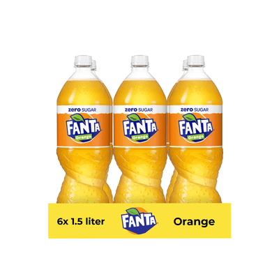 Bouchon orange Fanta zéro (6x 1,5 litres)