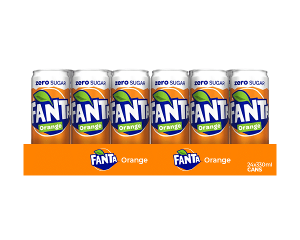 Canette Fanta zéro orange (24x 33cl) (copie)