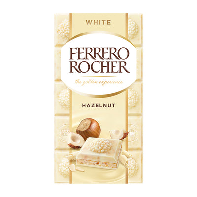 Ferrero rocher tablette noisette blanche (8x 90gr)