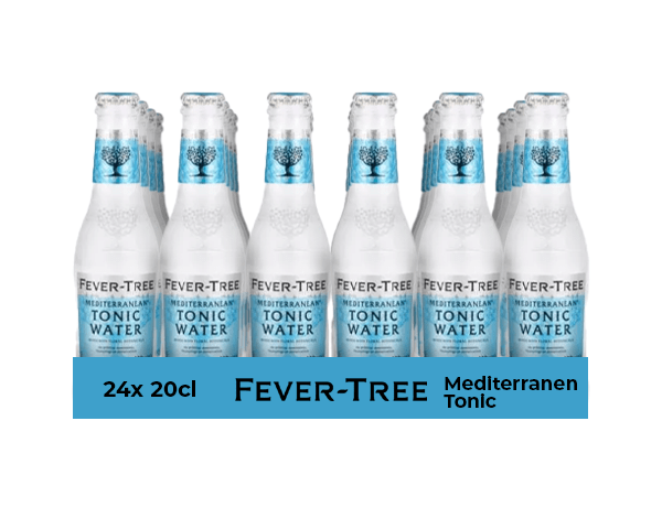 Bouteille d'eau tonique méditerranéenne Fever Tree (24x 20cl)
