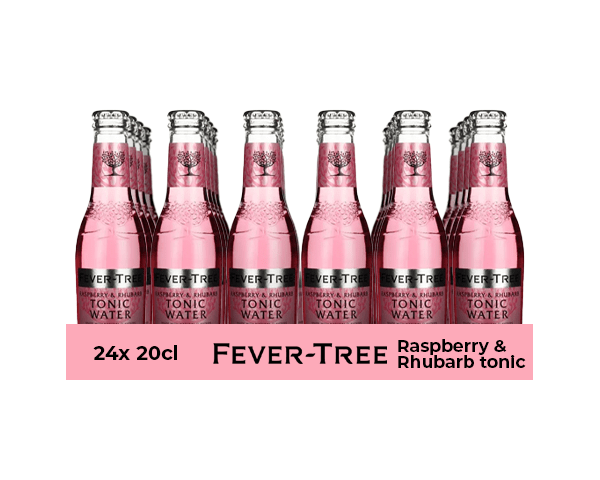 Tonique Fever Tree Framboise Rhubarbe (24x 20cl)