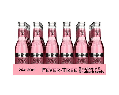 Tonique Fever Tree Framboise Rhubarbe (24x 20cl)