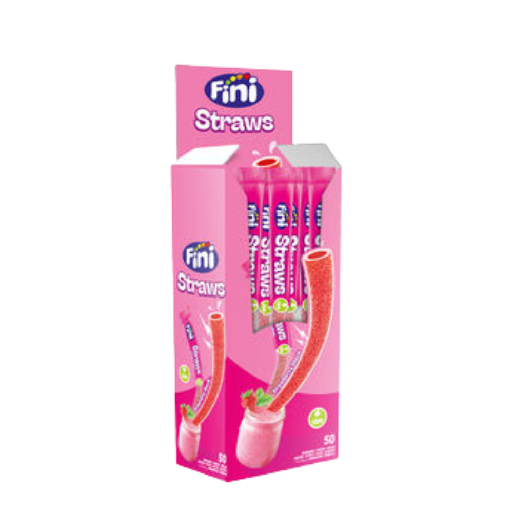 Fini pailles fraise 25 gr