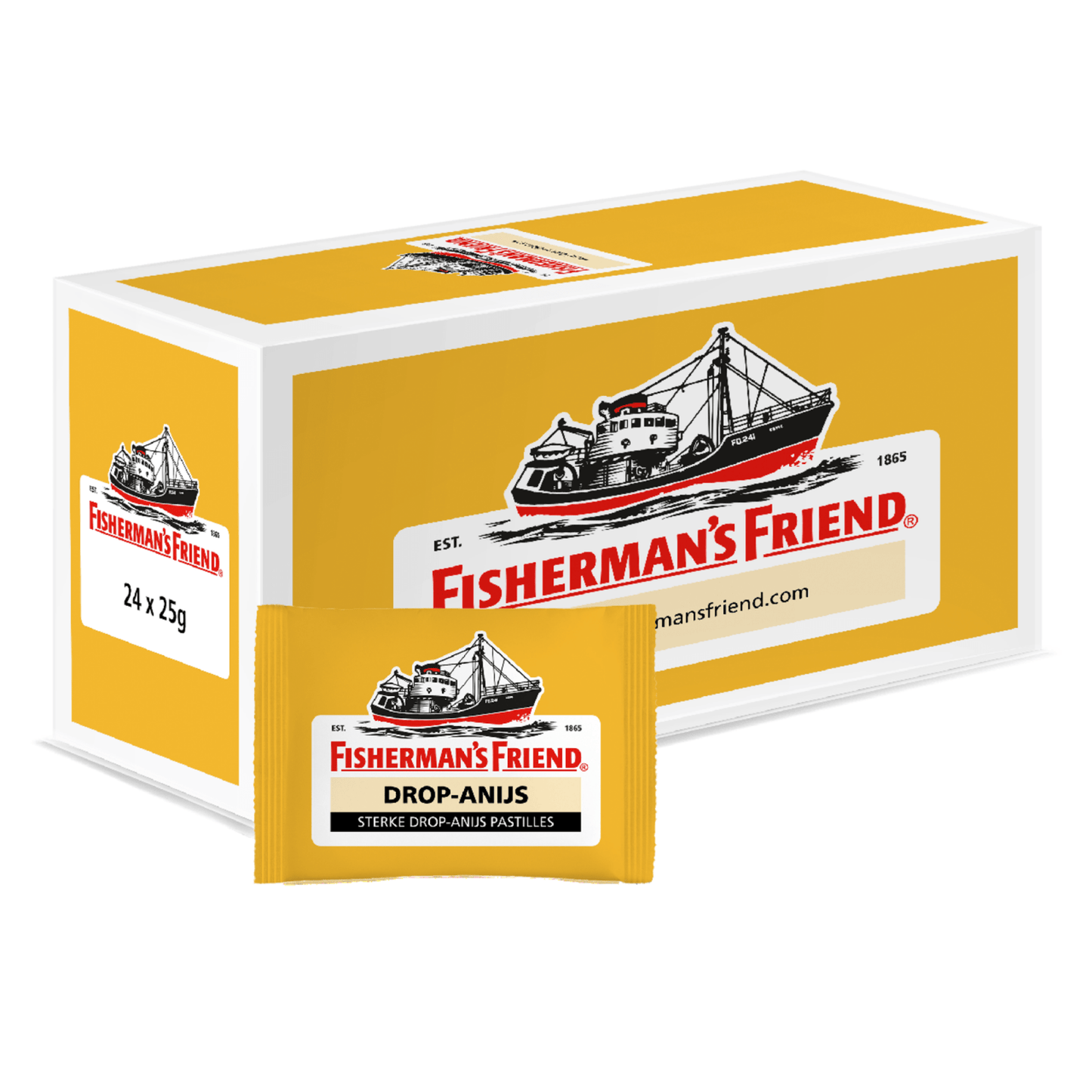 Ami du pêcheur réglisse forte jaune anis (24x 25gr)