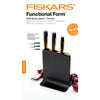 Fiskars Functional Form Bloc de couteaux en plastique avec 3 couteaux