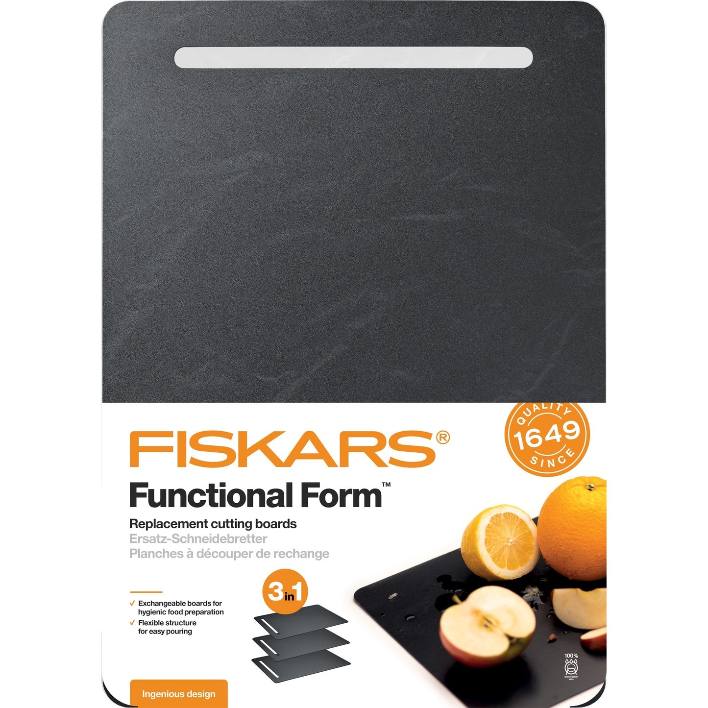 Fiskars Functional Form Planches à découper en plastique 3 pièces