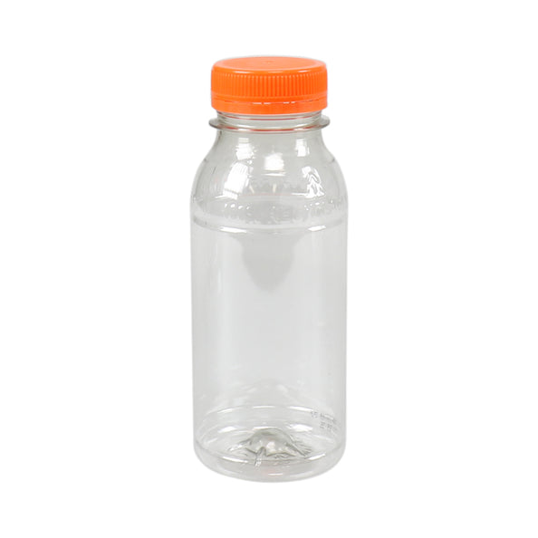 Bouteille PET 250cc + bouchon orange (210 pièces)