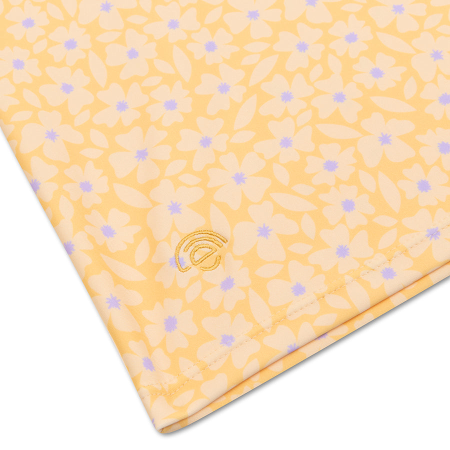 Florish | Chemise de natation UV jaune avec manches courtes