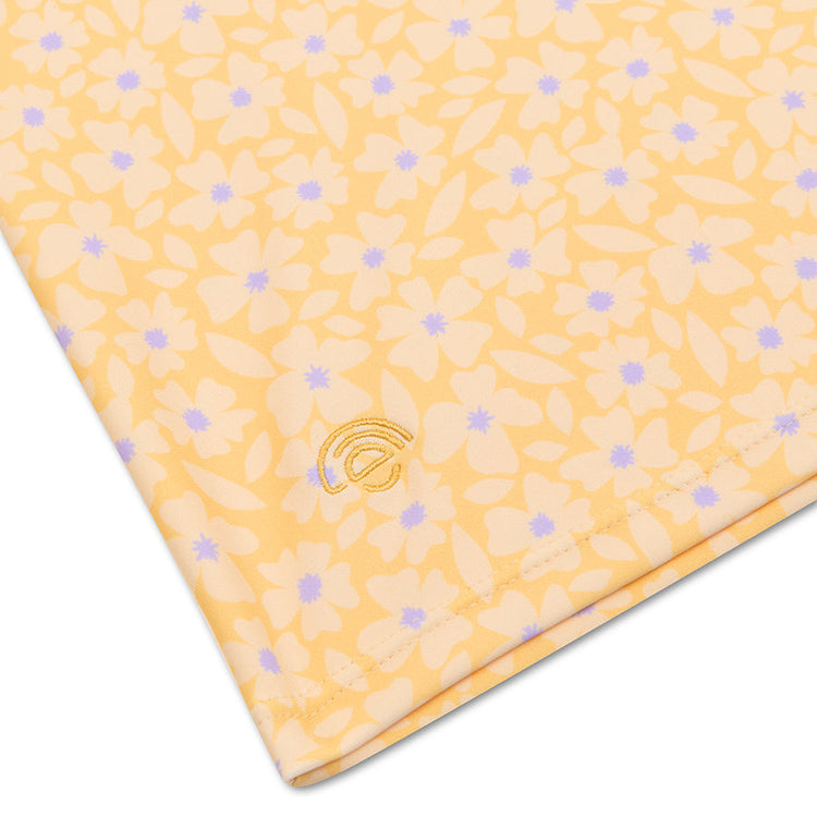 Florish | Chemise de natation UV jaune avec manches courtes
