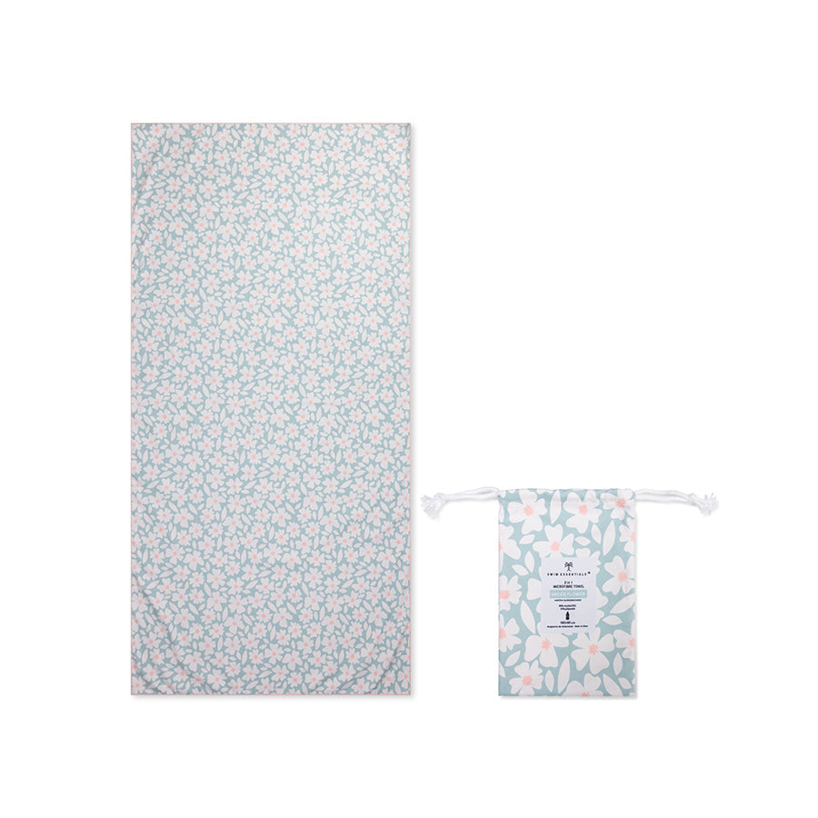 Florish | Serviette en microfibre vert 180 x 90 cm