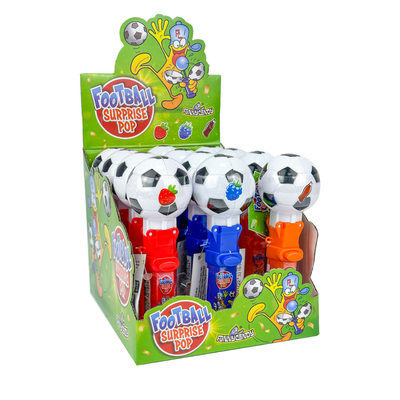 Pop surprise drôle de football de bonbons (12x 10gr)
