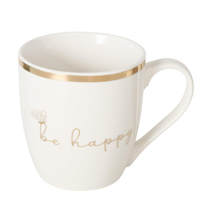 Boltze home mug davina be happy smile 400ml h10cm