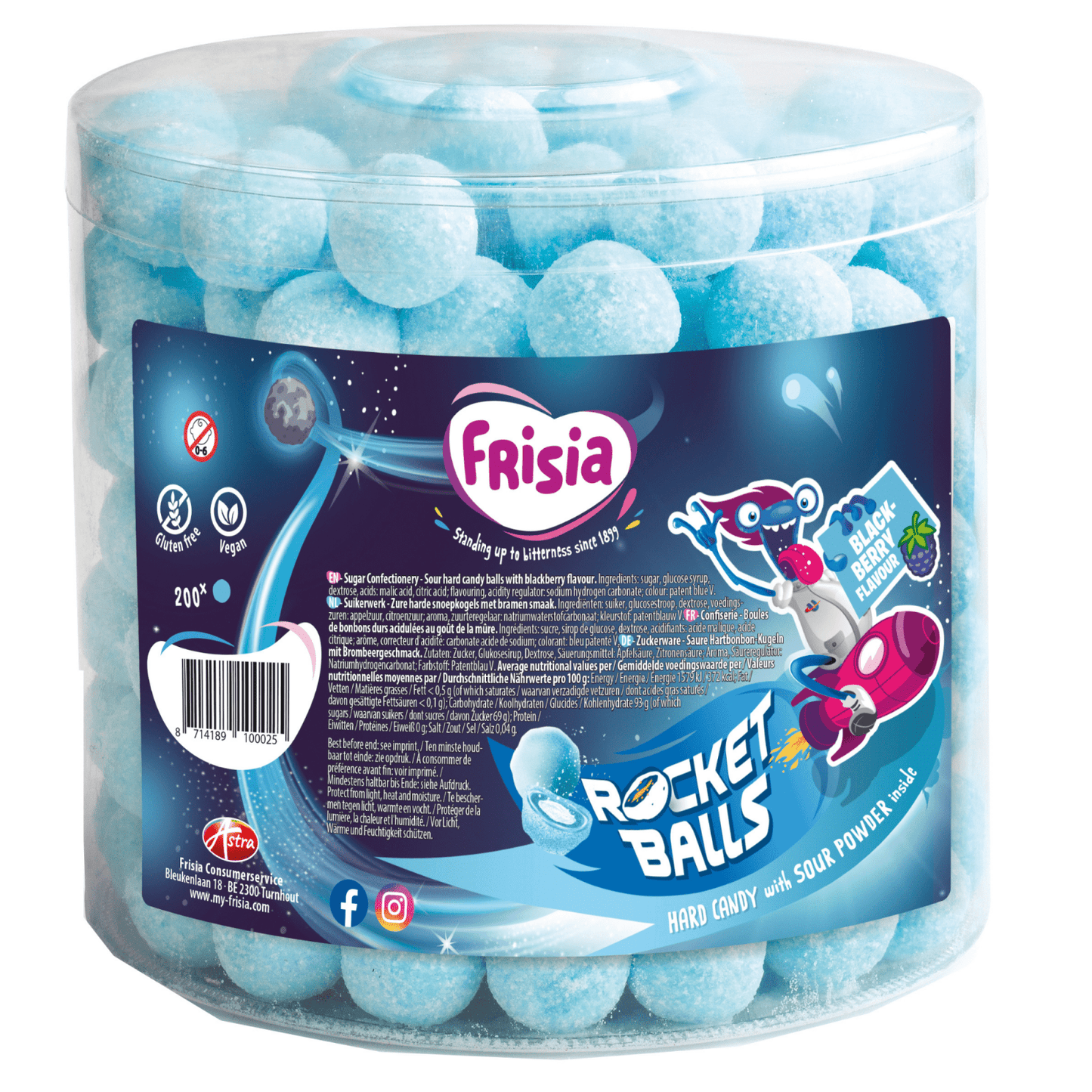 Boules de fusée Frisia mûres (200 pièces)