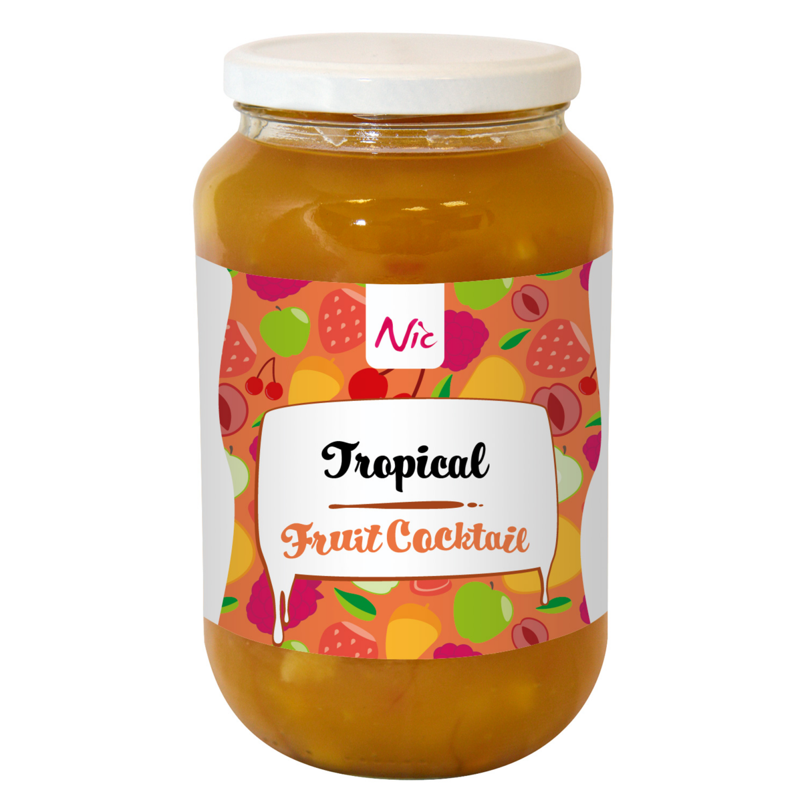 Nic fruits tropicaux sur pot épais monsieur (1,15 kg)