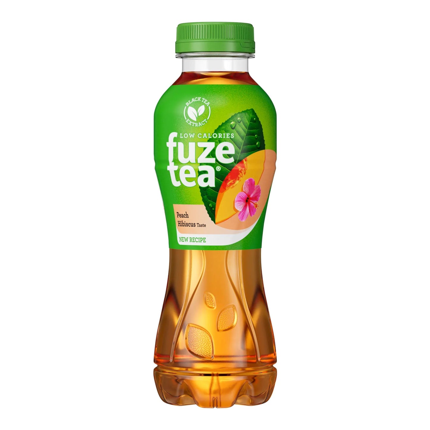 Thé Fuze thé noir pêche hibiscus bouchon (12x 40cl)