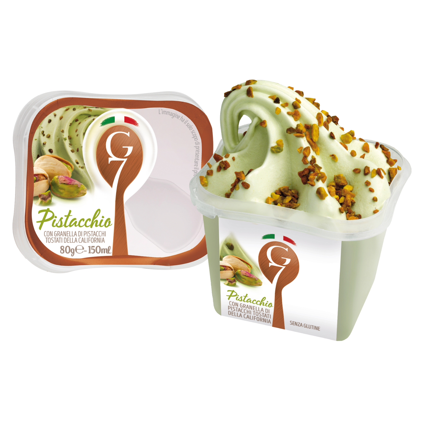 Coupe à glace italienne G7 à la pistache (12x 150 ml)