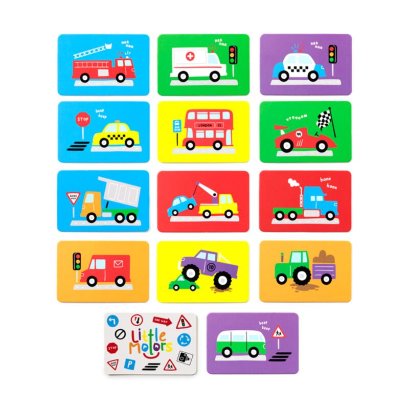 Ensemble de cartes mémoire pour enfants de petits moteurs