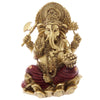 Figurine de Ganesh rouge doré 16cm