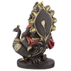 Statue de Ganesh avec tuyau et paon