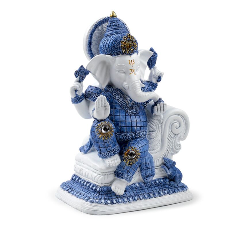 Méditation de Ganesh bleu blanc