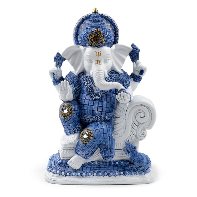 Méditation de Ganesh bleu blanc