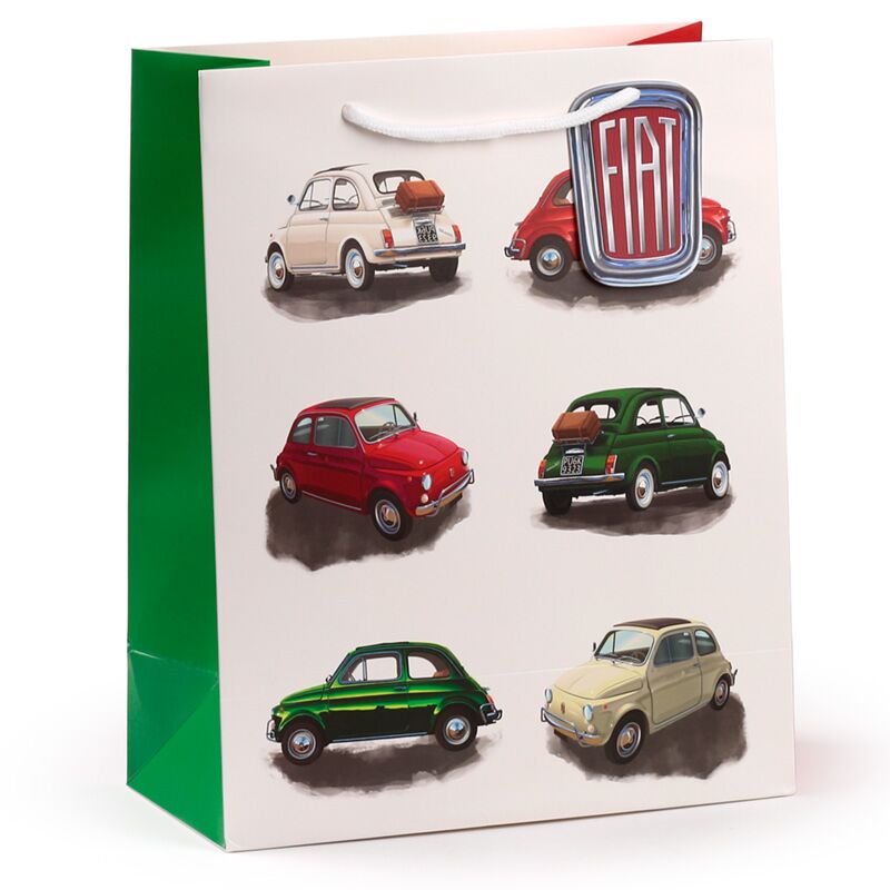 Fiat 500 rétro répété - Sac cadeau grand