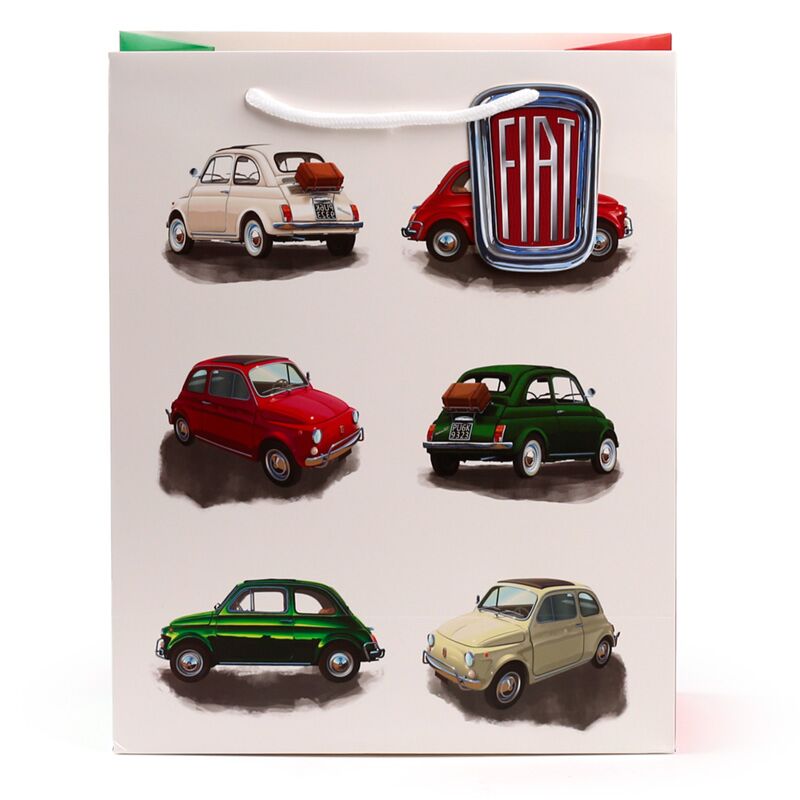 Fiat 500 rétro répété - Sac cadeau grand
