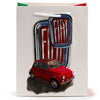 Fiat 500 Retro Red White - Sac cadeau médium