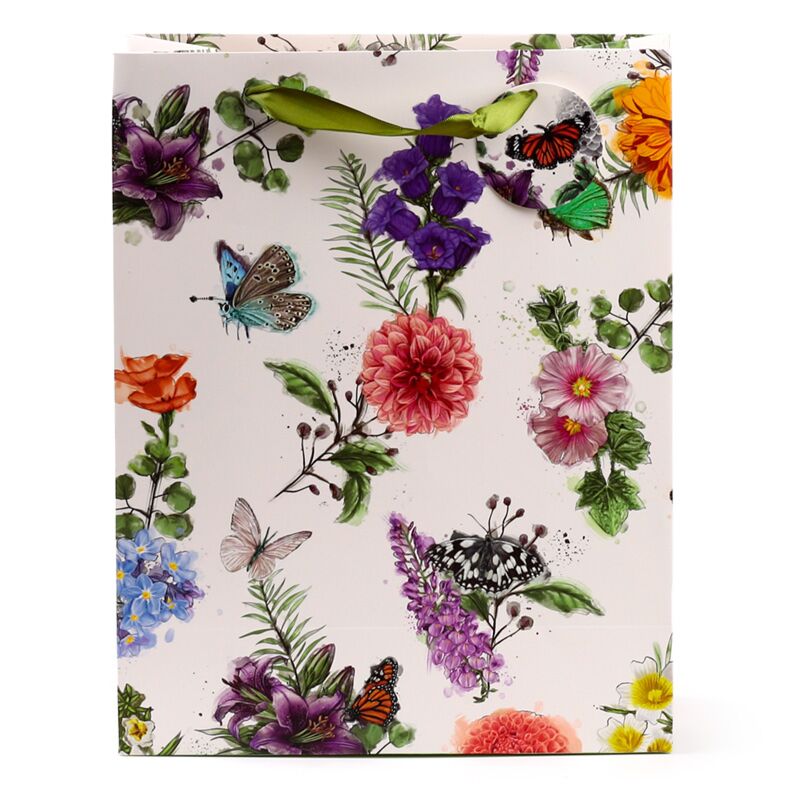 Champs papillons - sac cadeau grand