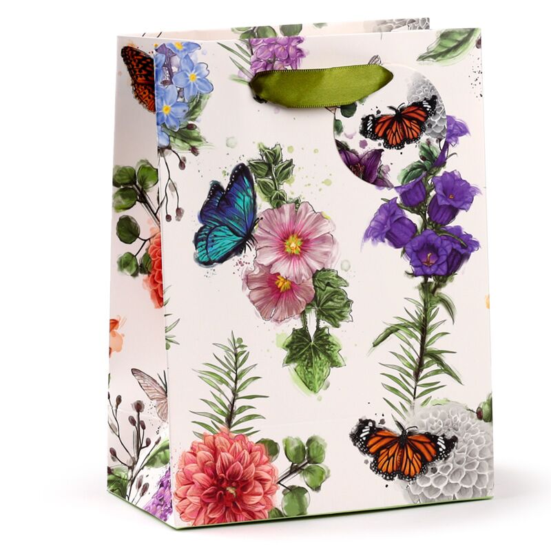Champs papillons - sac cadeau moyen