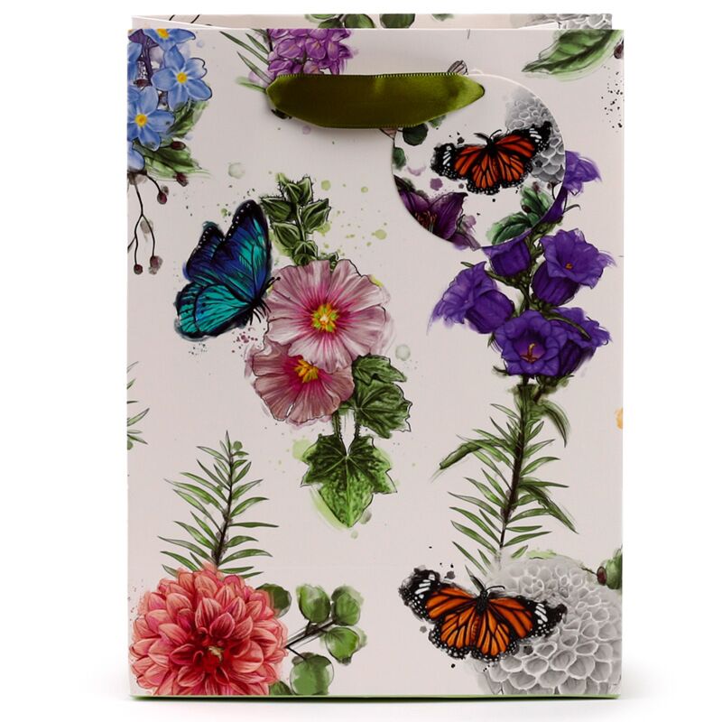 Champs papillons - sac cadeau moyen