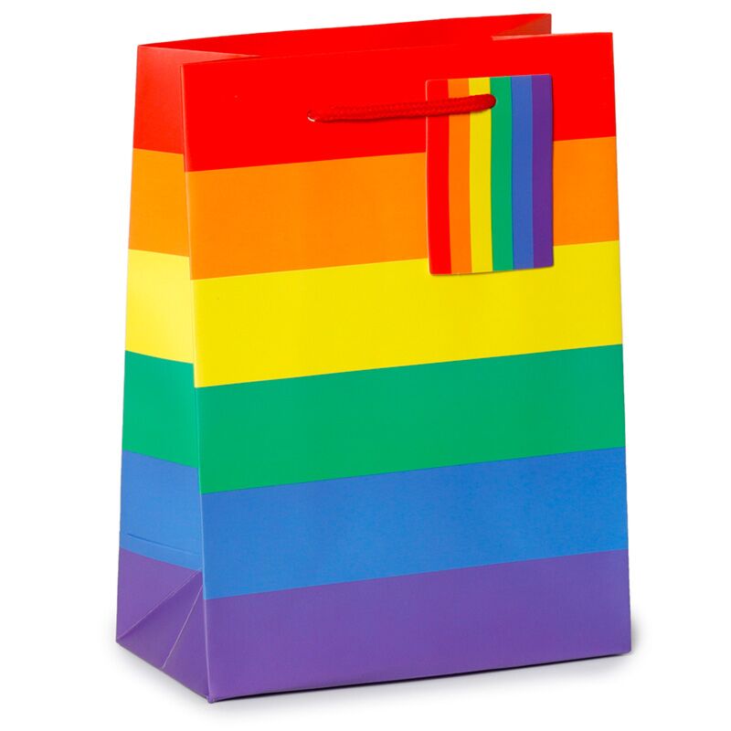 Partout arc-en-ciel - Sac cadeau médium