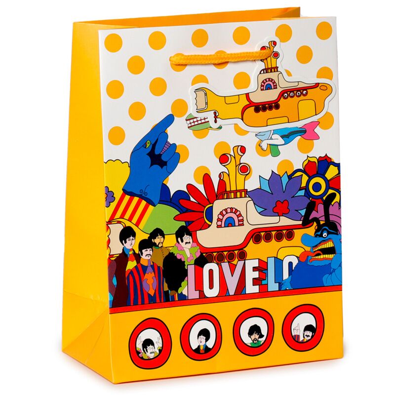 Les Beatles Yellow Submarine Love - Sac cadeau médium