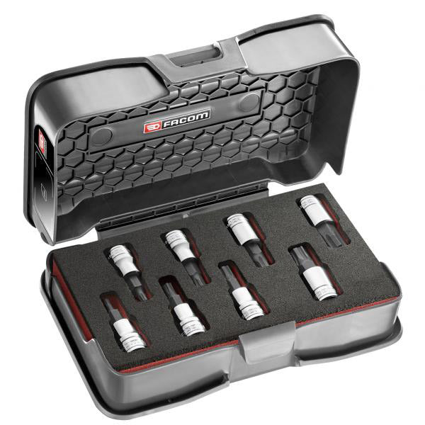 Fabillage Fabillage Dopen Set ⅜ ⅜ ⅜ 6 côte OGV-Grip Temperred Steel Black