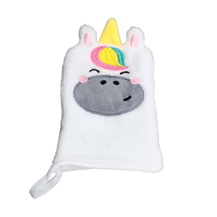 Gant de toilette démaquillant Astra la licorne adoracorns
