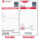 Cartes de réparation numérotées par 250 (carte d'atelier)
