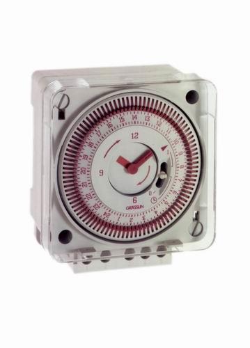 Interrupteur horaire Grasslin univ. tactique analogique 1 canal 1x24 heures 111.1
