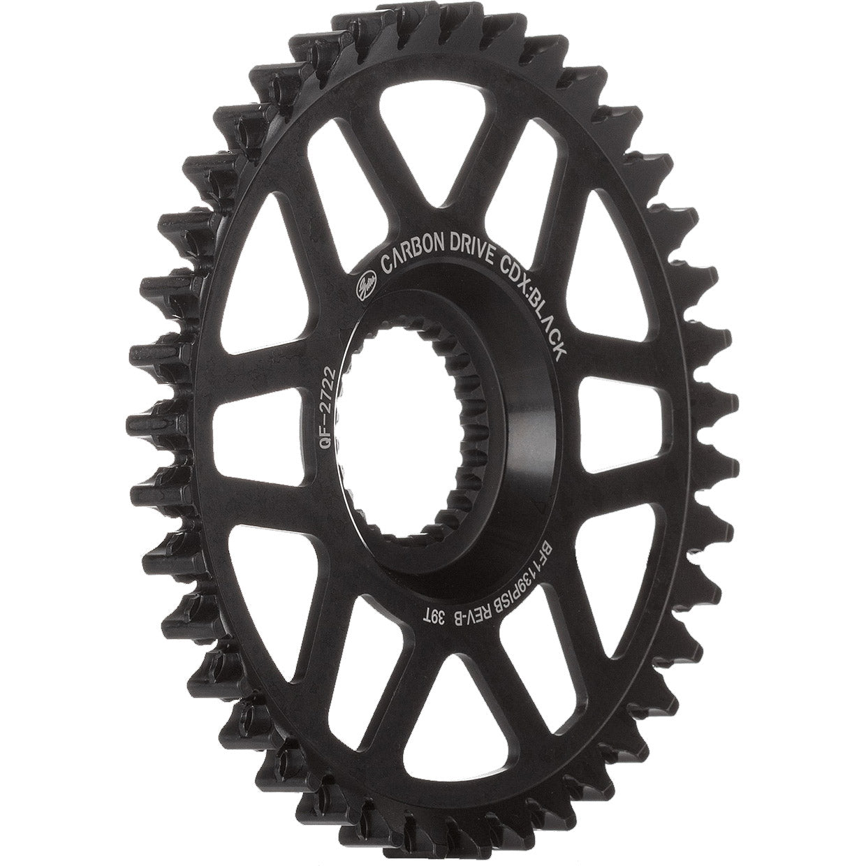 Gates Gear CDX 39T Pinion de ligne d'ailettes chromoly noir