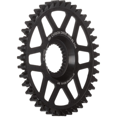 Gates Gear CDX 39T Pinion de ligne d'ailettes chromoly noir