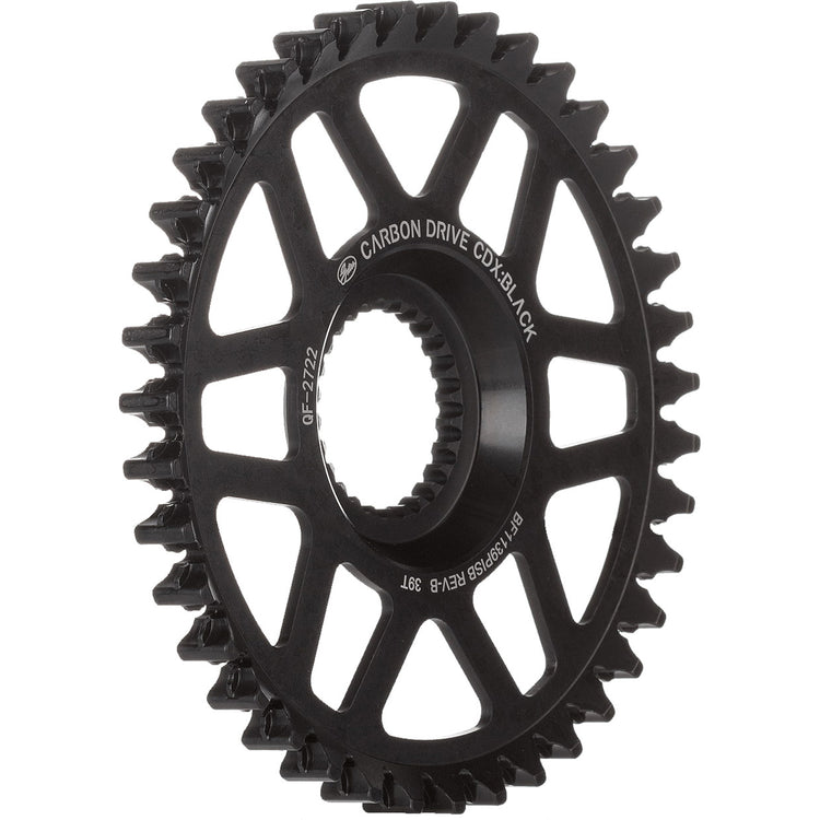 Gates Gear CDX 39T Pinion de ligne d'ailettes chromoly noir