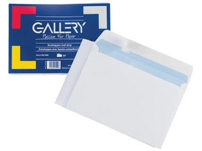 Enveloppes Gallery ft 114 x 162 mm, fermeture à bande (50 pièces)
