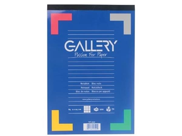 Bloc-notes Gallery, pi a4, carré 5 mm (100 feuilles)